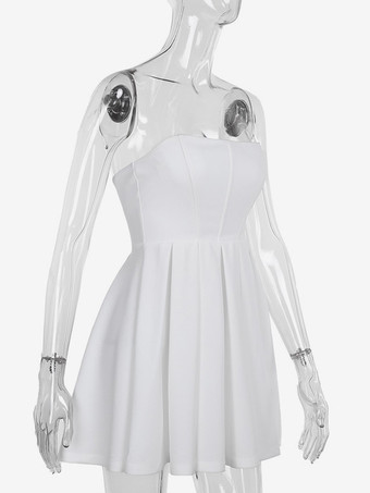 パーティードレス レッドデザインネックライン ノースリーブ セミフォーマルドレス