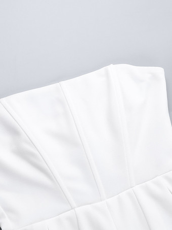 パーティードレス レッドデザインネックライン ノースリーブ セミフォーマルドレス