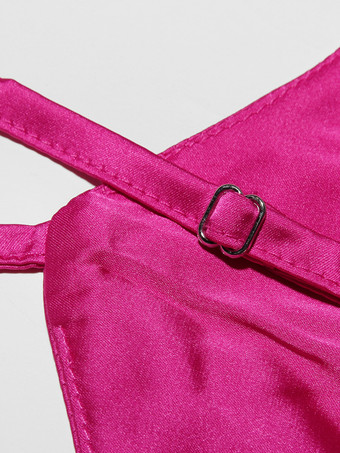 Corest マキシドレス 調節可能なスパゲッティストラップ バックレス レースアップ プロムドレス