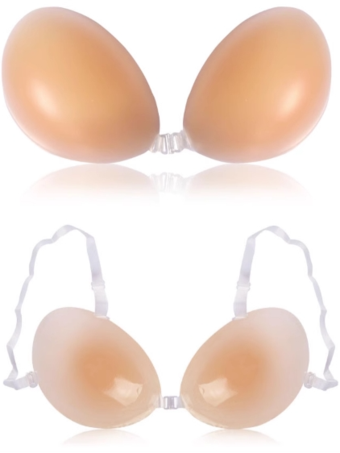 乳首カバー プッシュアップ 粘着ブラ 肌着 取り外し可能なストラップ ニプレス ブライダルランジェリー