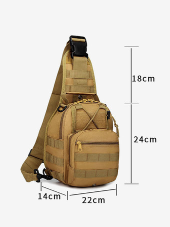 男性バッグブラックナイロン迷彩メッセンジャーバッグ