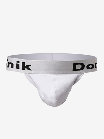 ホワイト 男性のセクシーなパンティーひもライクラスパンデックスハンターグリーンメンズランジェリー