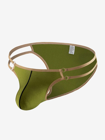 ハンターグリーン 男性用ブリーフ ナイロン セクシー