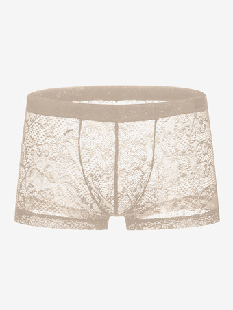 カーキ 男性のためのレースのセクシーなトランク ランジェリー