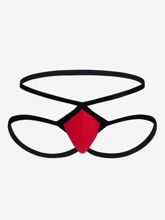 レッド メンズブリーフシックコットン