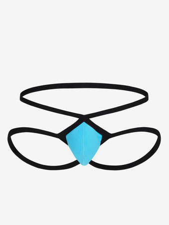 アクアグリーンメンズブリーフシックコットン