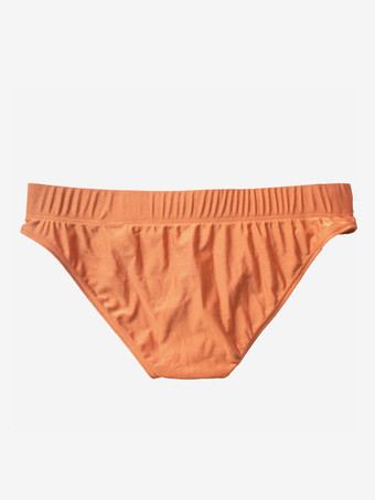 オレンジ 男性のセクシーなパンティーホワイトナイロンタンガメンズランジェリー