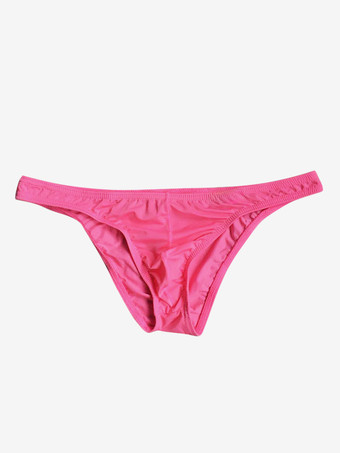 ピンク 男性下着　ナイロン　セクシー　単色　お風呂　