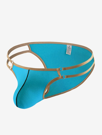 ライトスカイブルー男性用ブリーフ ナイロン セクシー