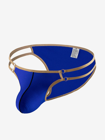 ロイヤルブルー男性用ブリーフ ナイロン セクシー