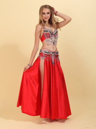 ベリーダンスセット 3ピースコスチューム 女性用パフォーマンス衣装