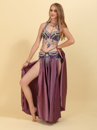 ベリーダンスセット 3ピースコスチューム 女性用パフォーマンス衣装