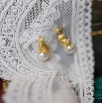 ウェディング イヤリング イミテーション パール ユニセックス シルバー メッキ ピアス ブライダル ジュエリー Acc