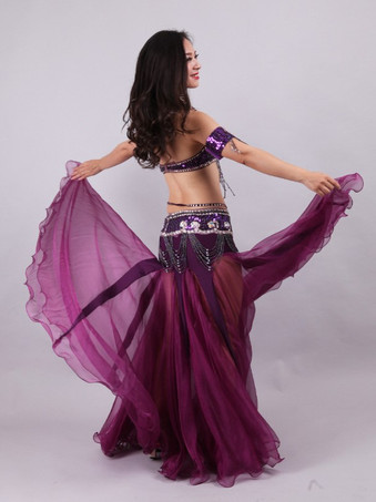 ベリーダンス衣装 パフォーマンス 女性用 ダンスウェア 5点セット 衣装