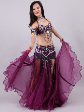 ベリーダンス衣装 パフォーマンス 女性用 ダンスウェア 5点セット 衣装