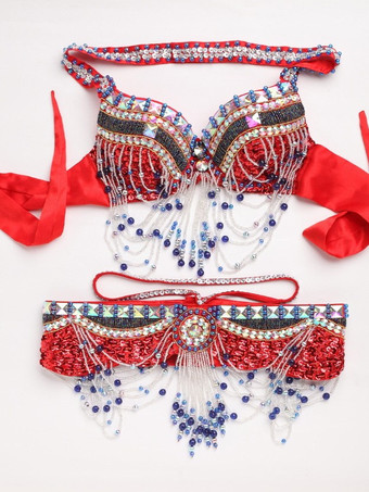 ベリーダンスセット 3ピースコスチューム 女性用パフォーマンス衣装