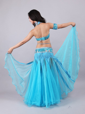 ベリーダンス衣装 パフォーマンス 女性用 ダンスウェア 5点セット 衣装