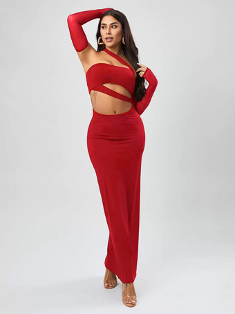 パーティードレス ブラック ストラップレス 長袖 セミフォーマルドレス