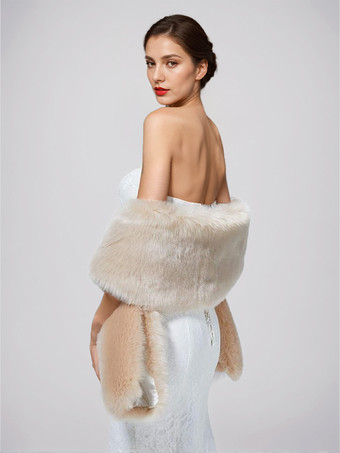 レディースポンチョ ライトアプリコットケープ