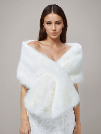 ホワイト レディースポンチョ ライトアプリコットケープ