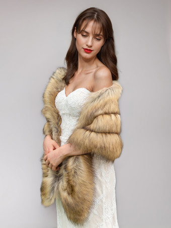 レディースポンチョ ライトブラウンケープ