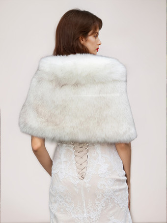 レディースポンチョエクリュホワイトケープ