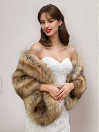 レディースポンチョ ライトブラウンケープ