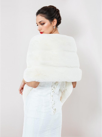 レディース ポンチョ ホワイト ケープ