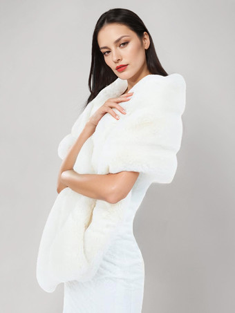 レディース ポンチョ ホワイト ケープ