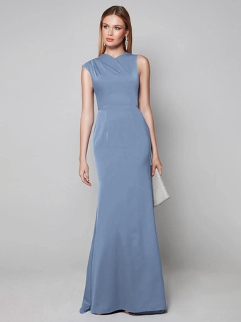 アクアグリーン花嫁の母親のためのパーティードレス Vネック 半袖 ボールガウン 結婚式用ゲストドレス