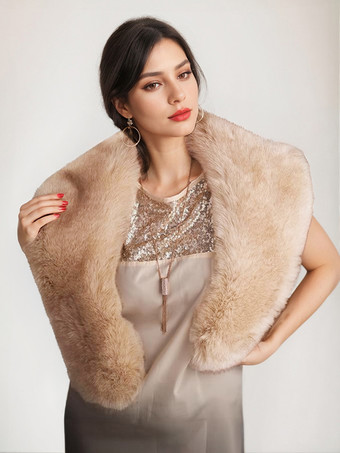 ライトブラウンレディースポンチョ ライトブラウンケープ