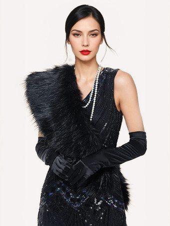 Black Women Poncho Gray Cape