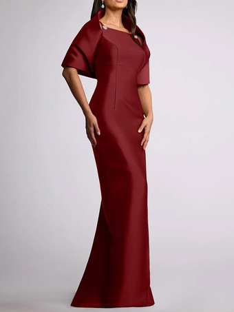 ウェディングゲストドレス ビーズ付き フロアレングス マザーオブバードドレス 取り外し可能なケープ付き