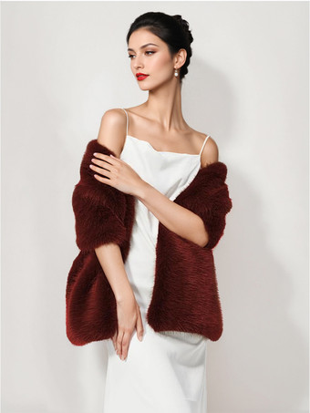 ワインレッド 女性用ポンチョ ブラックケープ