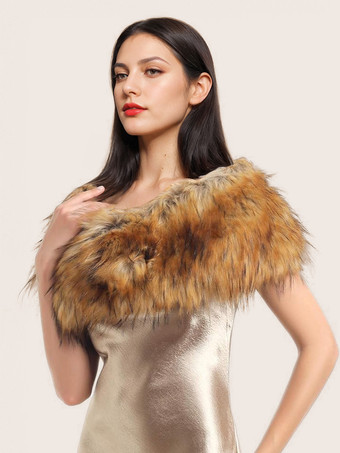 レディースポンチョ ライトブラウンケープ