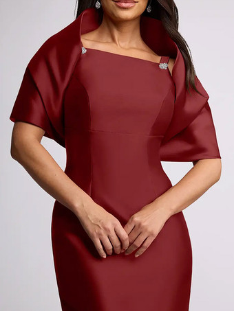 ウェディングゲストドレス ビーズ付き フロアレングス マザーオブバードドレス 取り外し可能なケープ付き