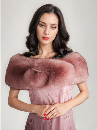 ピンク レディースポンチョ ライトブラウンケープ