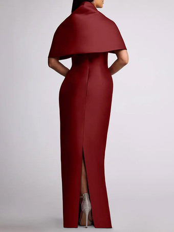 ウェディングゲストドレス ビーズ付き フロアレングス マザーオブバードドレス 取り外し可能なケープ付き