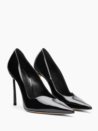 レディース ハイヒール パンプス バーガンデュ ポインテッドトゥ パンプス