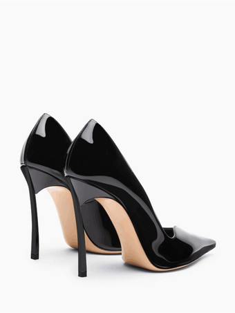 レディース ハイヒール パンプス バーガンデュ ポインテッドトゥ パンプス