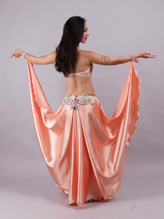 ベリーダンスコスチュームブラスカートセット女性ダンスウェア