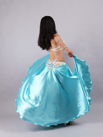 ベリーダンスコスチュームブラスカートセット女性ダンスウェア