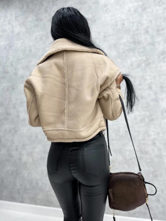 女性用ジャケット ターンダウン カラー スプリング ブラック パンク アウターウェア 女性用