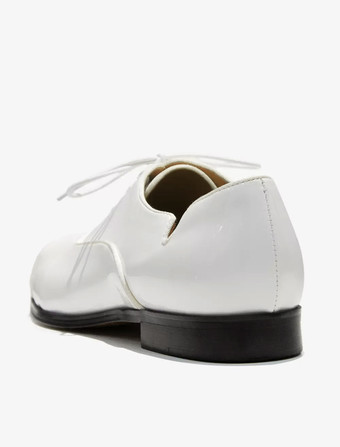 メンズドレスシューズ ポインテッドトゥ レースアップ パテントレザー プロム ウェディングシューズ