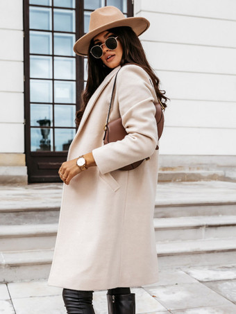 アイボリー レディース コート ラペル ライト アプリコット 春 アウター 2025