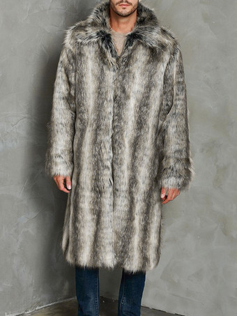 メンズコートオーバーサイズターンダウンカラーシックコーヒーブラウンモダン