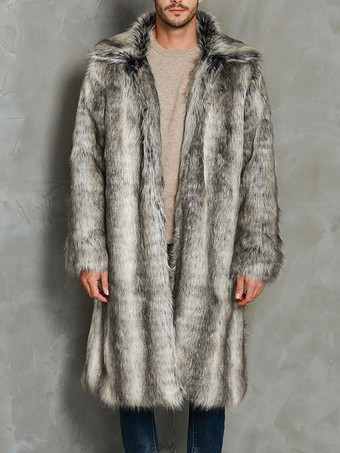 ブラウン メンズコートオーバーサイズターンダウンカラーシックコーヒーブラウンモダン