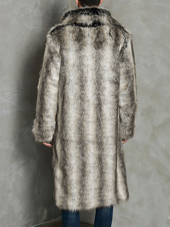 メンズコートオーバーサイズターンダウンカラーシックコーヒーブラウンモダン