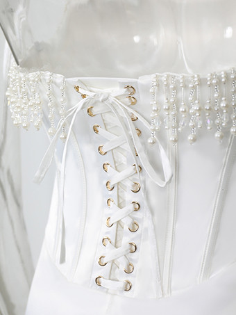 コルセットドレス フリンジ プリーツ バック レースアップ プロム 誕生日パーティー ミディドレス