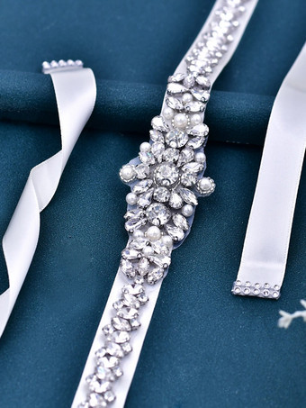 スリムウエストチェーン多用途ラインストーンパッチ装飾花嫁の手作りベルト